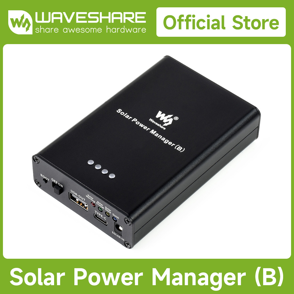 Raspberry Pi 5 - Waveshare Solar Power Manager (B), batteria