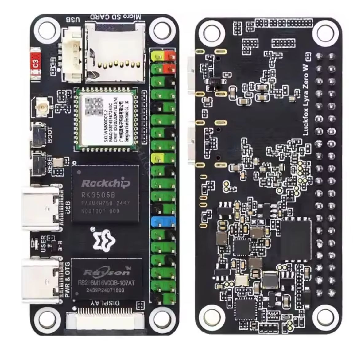 Pi Display - Luckfox Lyra Zero W RK3506B Scheda