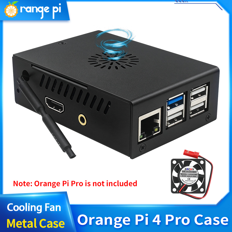 Pi Cooler - Custodia Protettiva in Metallo Nera per