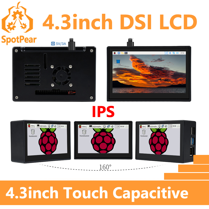 Pi 5 Case - Raspberry Pi Display DSI da 4,3