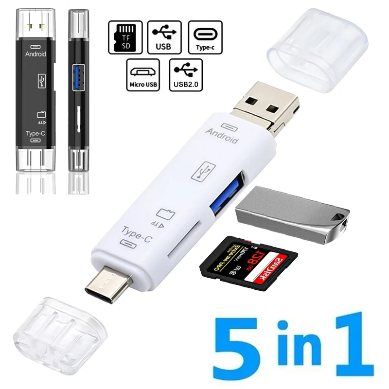 Micro Sd Card - 5 in 1 Multifunzione Usb 2.0
