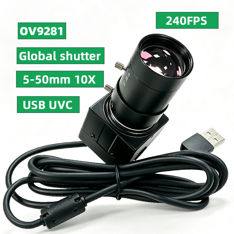 Raspberry Pi Global Shutter Camera Imx296 - Fotocamera Industriale USB con Otturatore Globale