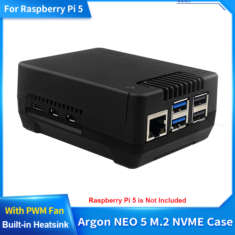 Pi 5 Case - Custodia PCIE Argon NEO 5 M.2