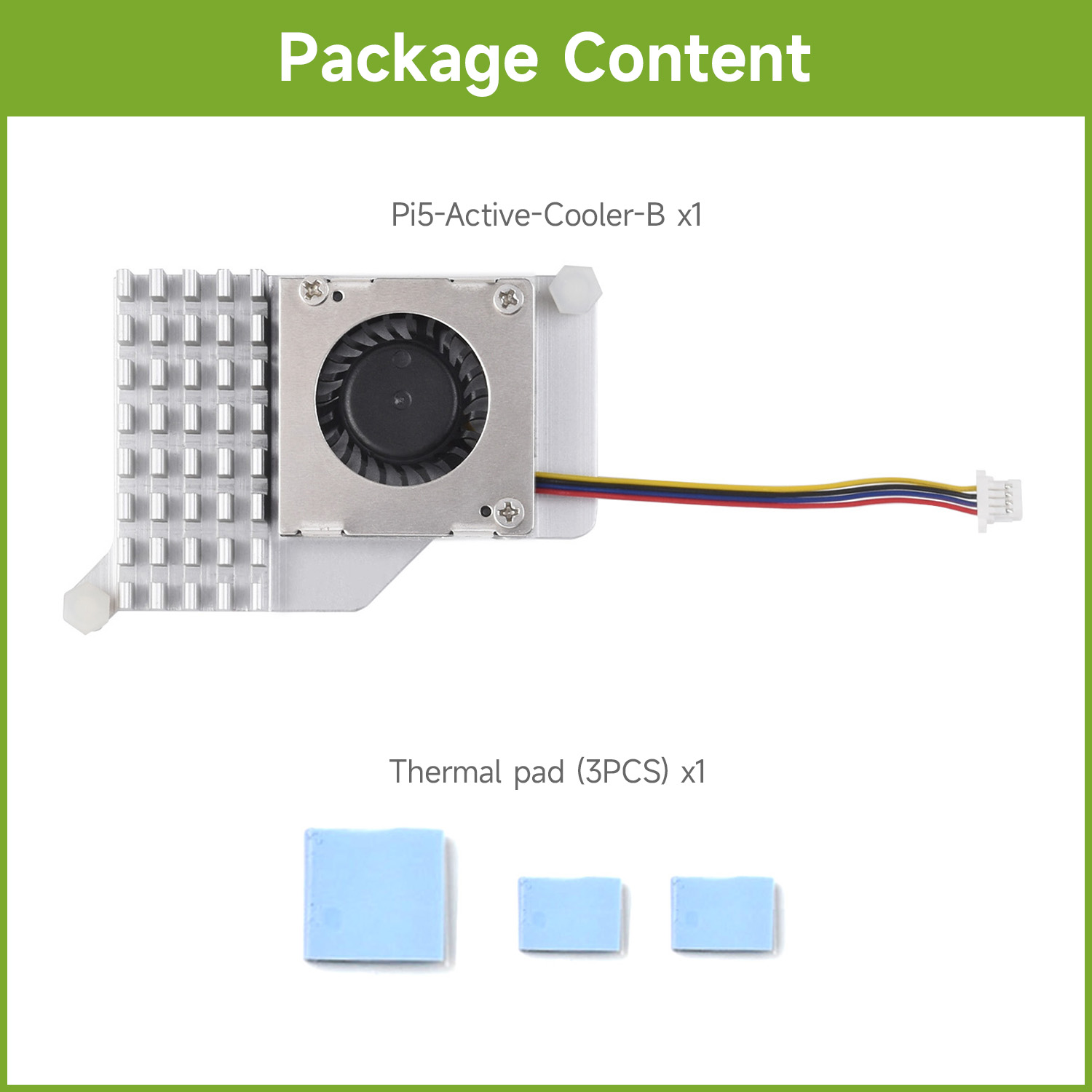 Raspberry Pi - Waveshare Active Cooler (B) per Raspberry