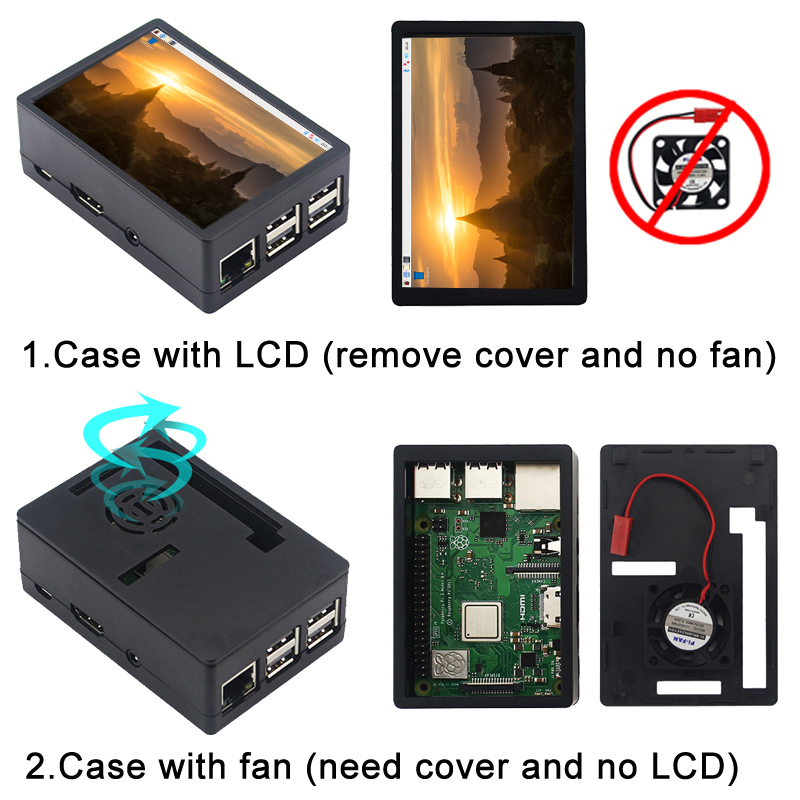 3.5 pollici Raspberry Pi 3B/3B - Pi 4 Case recensione e prezzo