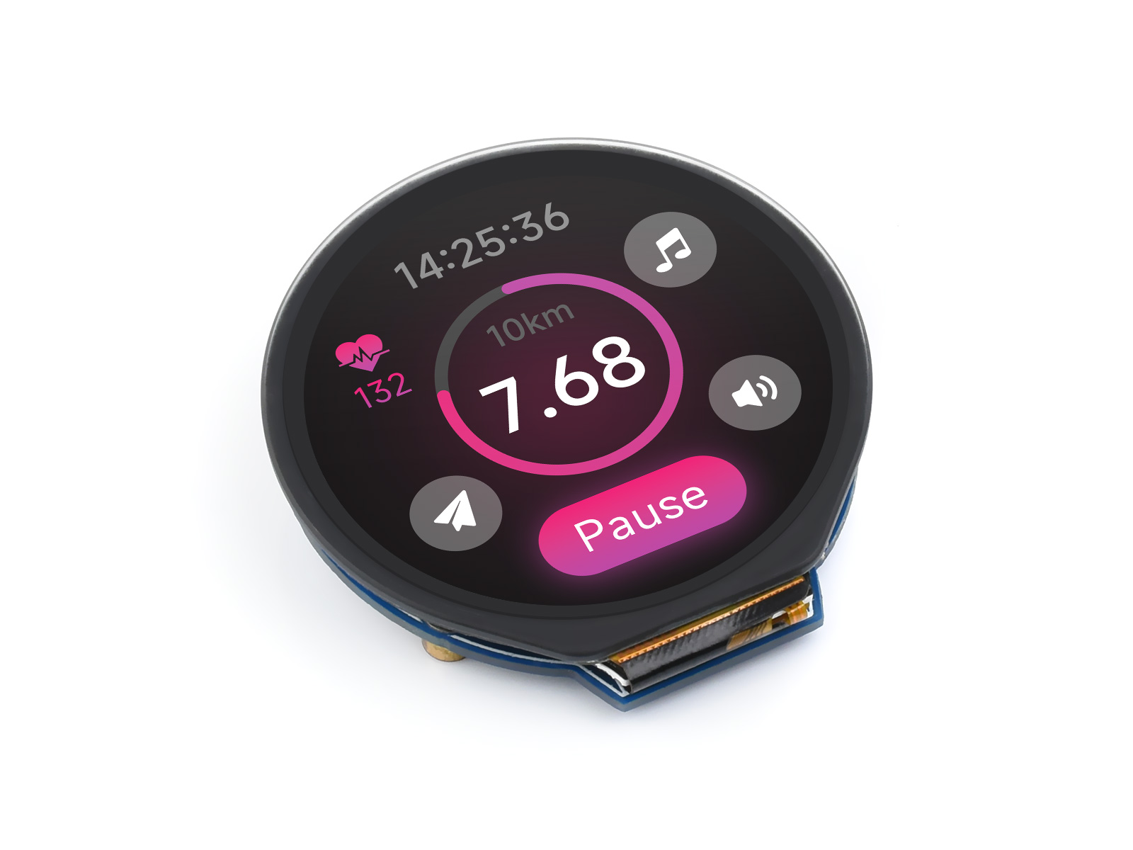 Modulo display LCD rotondo Wav - Pi Display recensione e prezzo
