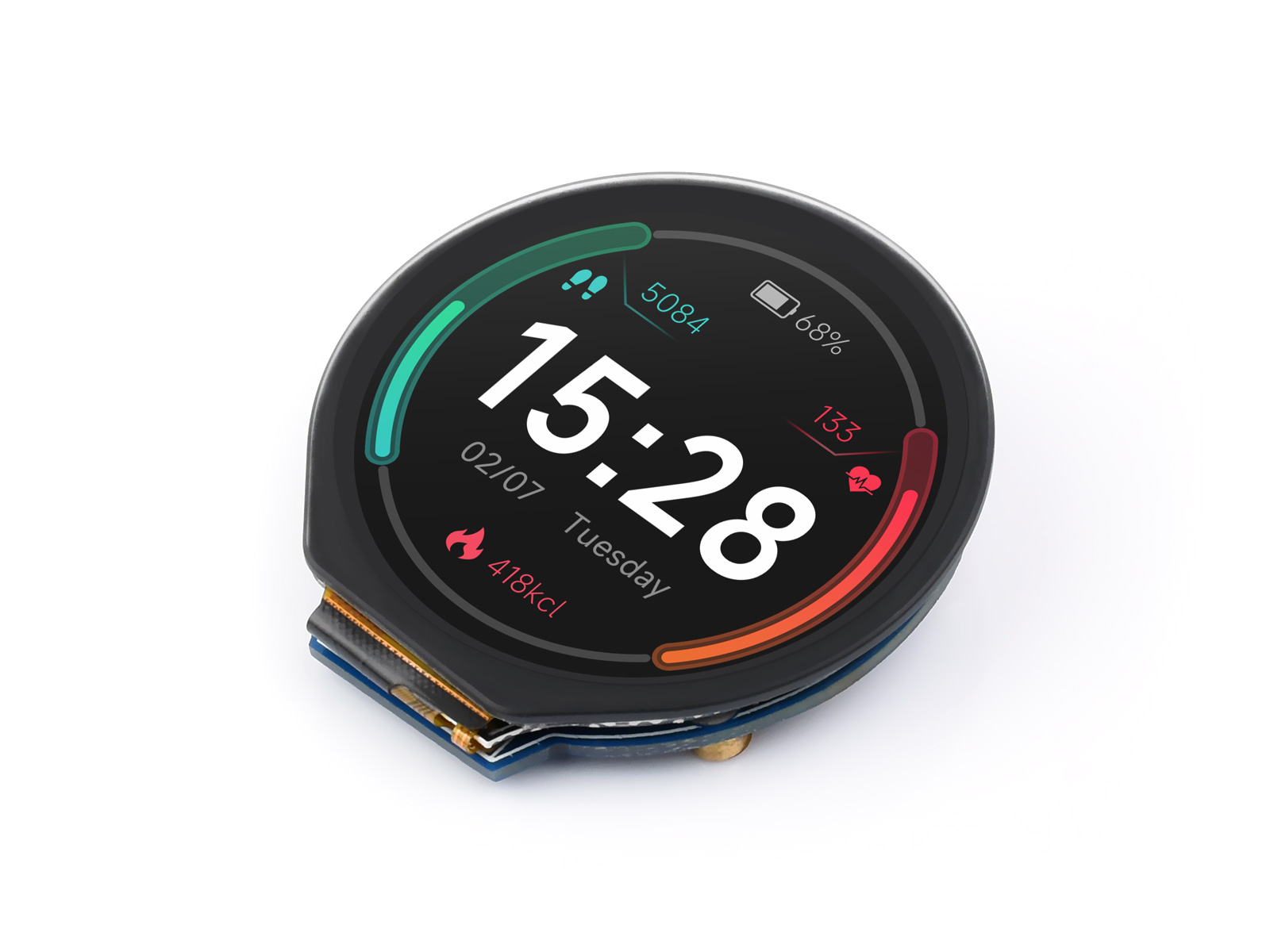 Modulo display LCD rotondo Wav - Pi Display recensione e prezzo