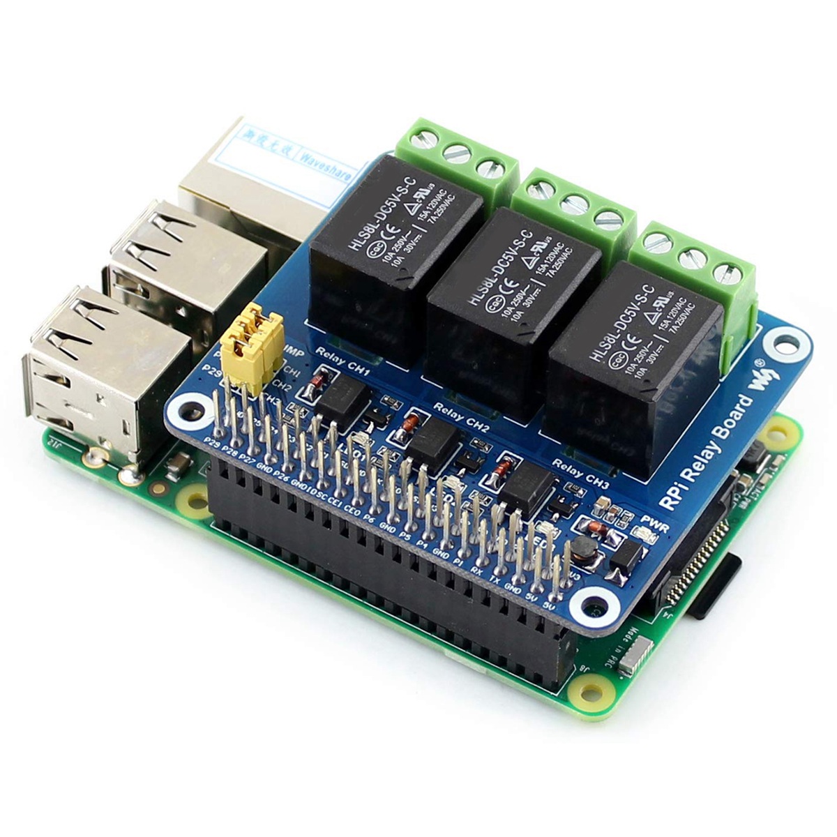 Waveshare Modulo Relè a 3 Cana - Raspberry Pi Kit recensione e prezzo