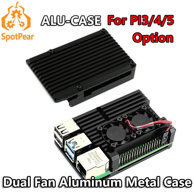 Custodia in metallo in allumin - Pi 4 Case recensione e prezzo