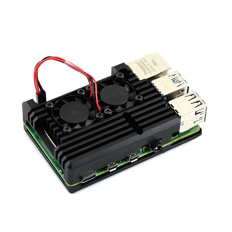 Custodia in metallo in allumin - Pi 4 Case recensione e prezzo